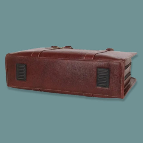 Daksh Genuine Leather Briefcase Laptop Bag Mozri